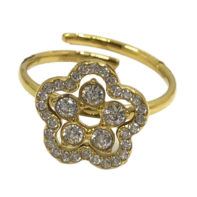 ANILLO ZO15918R PLATEADO ACERO INOXIDABLE