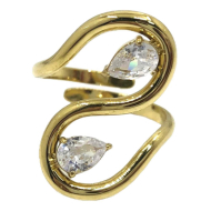 ANILLO ZO15678R DORADO ACERO INOXIDABLE