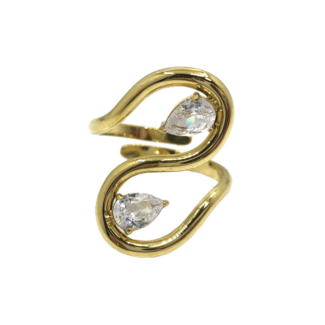 ANILLO ZO15678R PLATEADO ACERO INOXIDABLE
