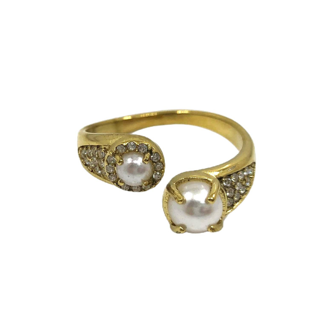 ANILLO ZO15402R DORADO ACERO INOXIDABLE