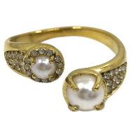 ANILLO ZO15402R DORADO ACERO INOXIDABLE