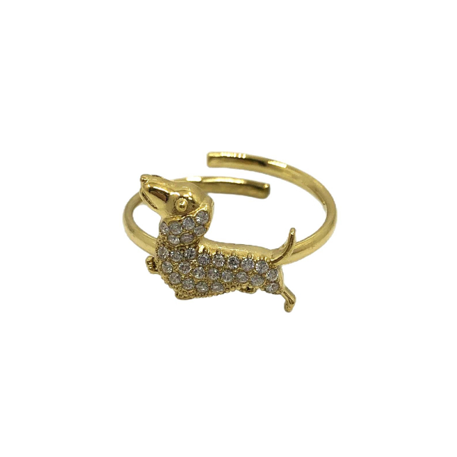 ANILLO ZO15872R DORADO ACERO INOXIDABLE