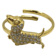 ANILLO ZO15872R DORADO ACERO INOXIDABLE