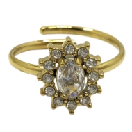 ANILLO ZO15930R DORADO ROJO ACERO INOXIDABLE
