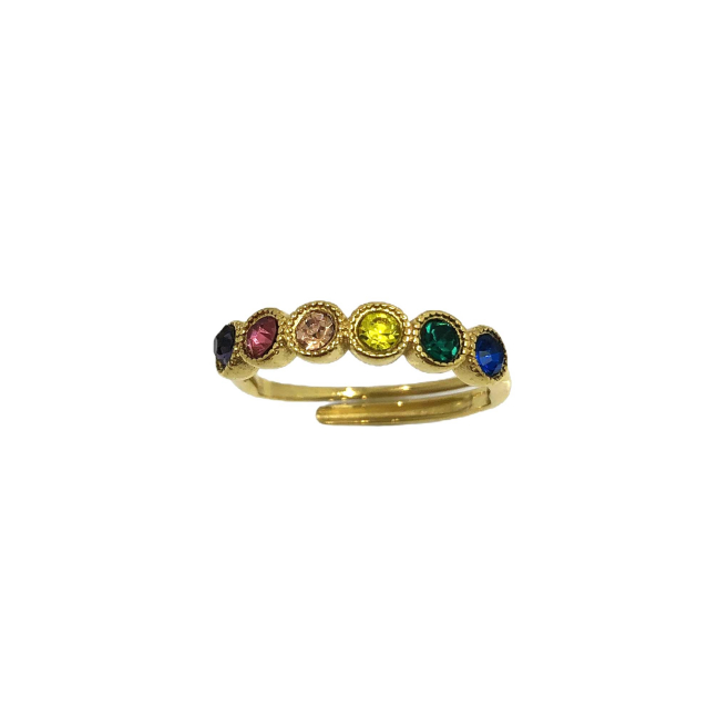 ANILLO ZO15231R DORADO ACERO INOXIDABLE