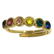 ANILLO ZO15231R DORADO ACERO INOXIDABLE