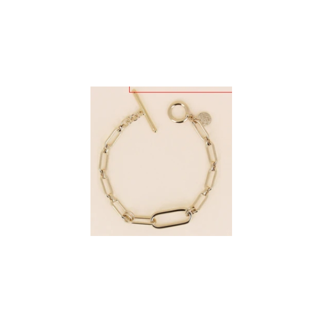 PULSERA ZO14184B DORADO ACERO INOXIDABLE