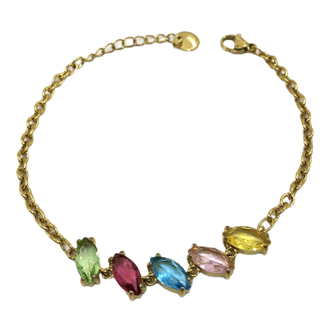 PULSERA ZO15434B PLATEADO BLANCO ACERO INOXIDABLE