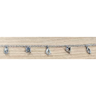 TOBILLERA ZO15462B ROSA DORADO ROSA ACERO INOXIDABLE
