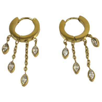 ARETES ZO15393E DORADO ACERO INOXIDABLE