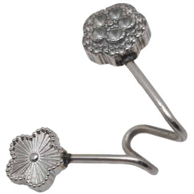 ARETES ZO15905E PLATEADO ACERO INOXIDABLE