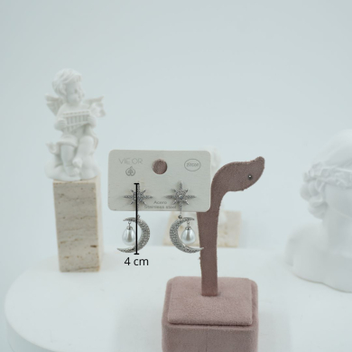 ARETES ZO11541E PLATEADO ACERO INOXIDABLE
