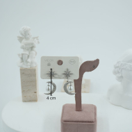 ARETES ZO11541E PLATEADO ACERO INOXIDABLE