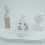 ARETES ZO11541E PLATEADO ACERO INOXIDABLE