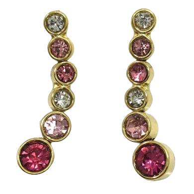 ARETES ZO15783E DORADO AZUL ACERO INOXIDABLE