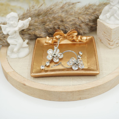ARETES ZO12375E PLATEADO ACERO INOXIDABLE