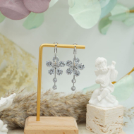 ARETES ZO12375E PLATEADO ACERO INOXIDABLE