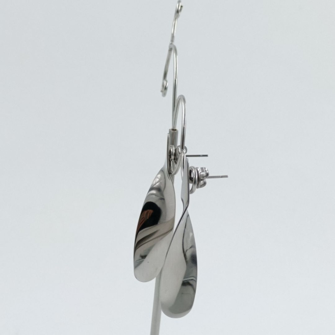 ARETES ZO9789E PLATEADO ACERO INOXIDABLE