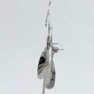 ARETES ZO9789E PLATEADO ACERO INOXIDABLE