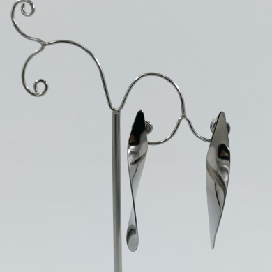 ARETES ZO9789E PLATEADO ACERO INOXIDABLE