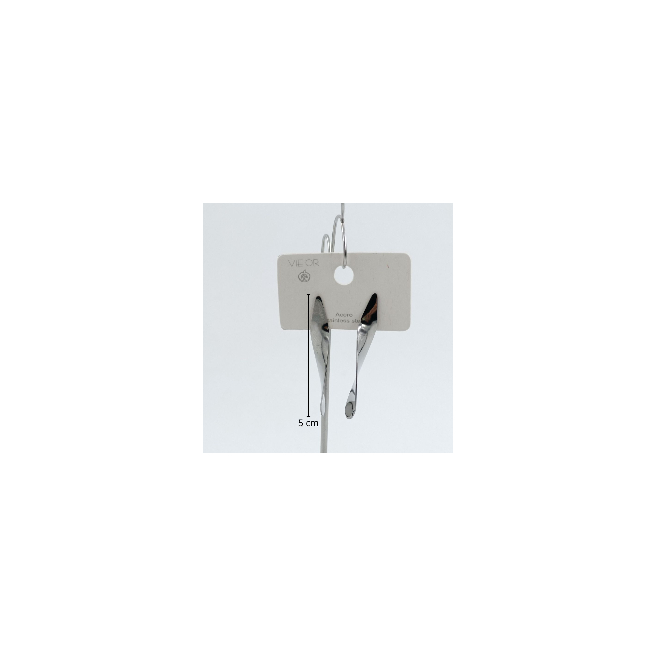 ARETES ZO9789E PLATEADO ACERO INOXIDABLE