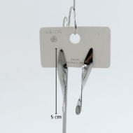 ARETES ZO9789E PLATEADO ACERO INOXIDABLE