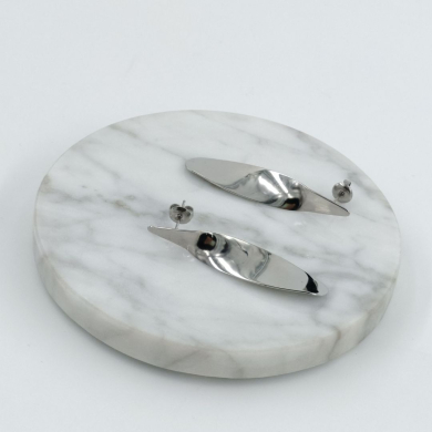 ARETES ZO9789E PLATEADO ACERO INOXIDABLE