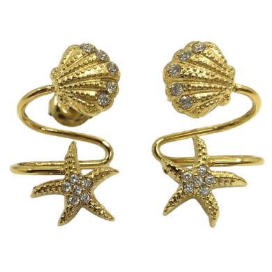 ARETES ZO15906E PLATEADO ACERO INOXIDABLE