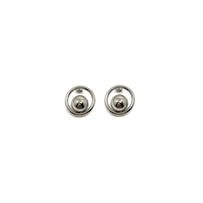 ARETES ZO10323E PLATEADO ACERO INOXIDABLE