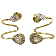 ARETES ZO15908E PLATEADO ACERO INOXIDABLE