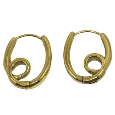 ARETES ZO14935E PLATEADO ACERO INOXIDABLE