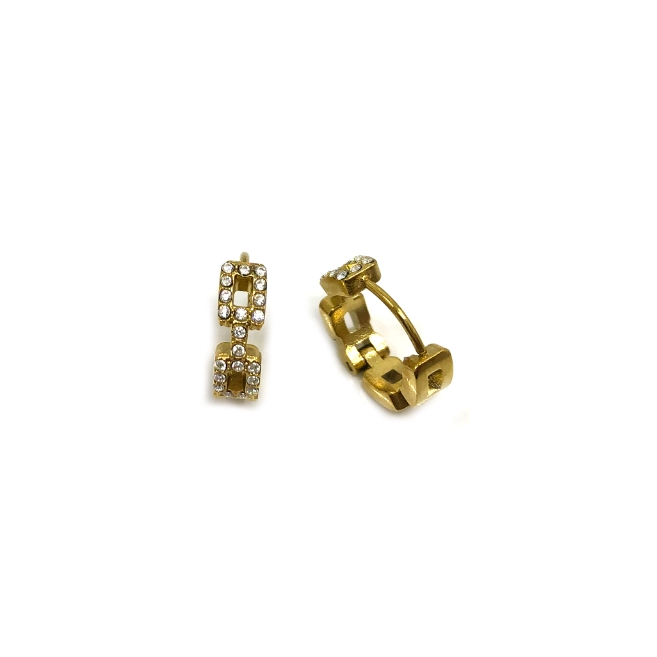 ARETES ZO11490E PLATEADO ACERO INOXIDABLE