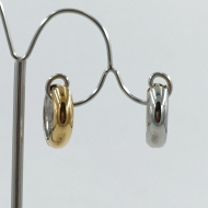 ARETES ZO11253E/5.0*12MM BICOLOR ACERO INOXIDABLE