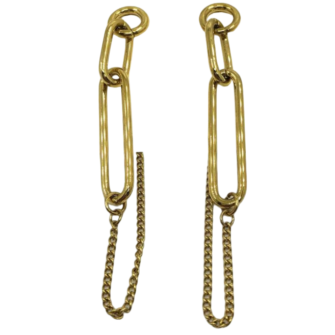 ARETES ZO14077E DORADO ACERO INOXIDABLE