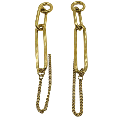 ARETES ZO14077E PLATEADO ACERO INOXIDABLE
