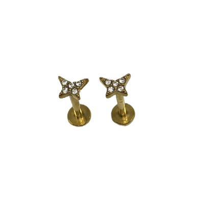 ARETES ZO13797E PLATEADO ACERO INOXIDABLE