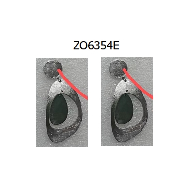 ARETES ZO6354E PLATEADO ACERO INOXIDABLE