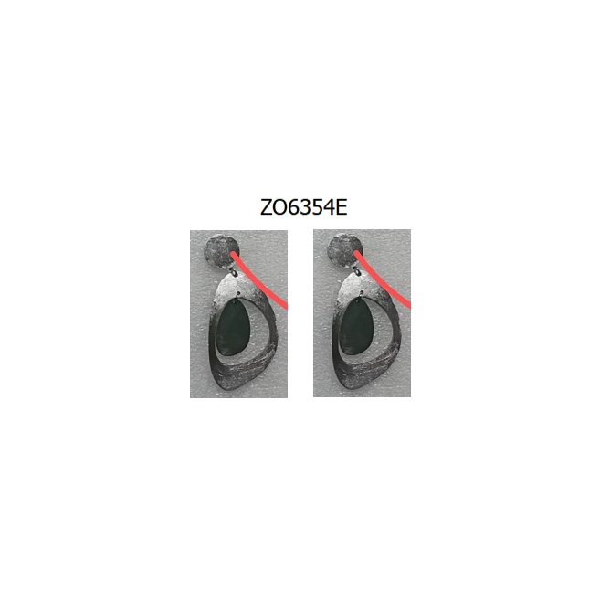 ARETES ZO6354E PLATEADO ACERO INOXIDABLE