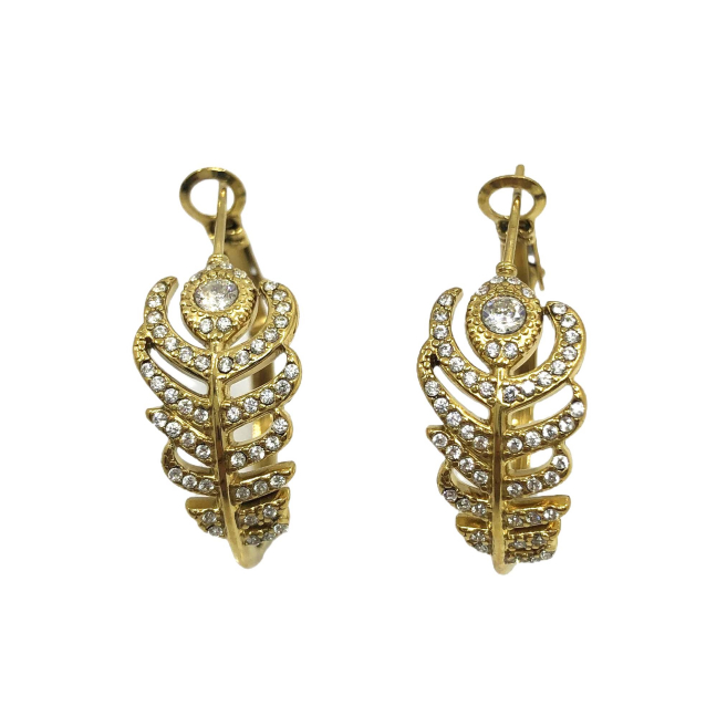 ARETES ZO15902E PLATEADO ACERO INOXIDABLE