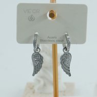 ARETES ZO11607E PLATEADO ACERO INOXIDABLE