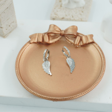 ARETES ZO11607E PLATEADO ACERO INOXIDABLE