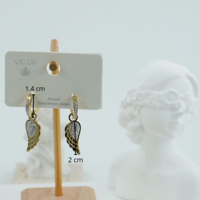 ARETES ZO11607E DORADO ACERO INOXIDABLE