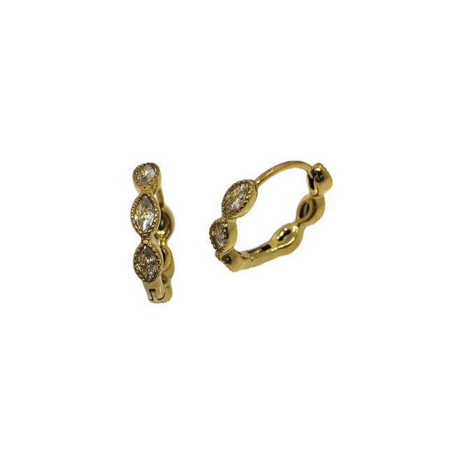 ARETES ZO15887E PLATEADO BLANCO ACERO INOXIDABLE