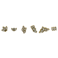 PIERCING ZO13975E/NARIZ DORADO ACERO INOXIDABLE