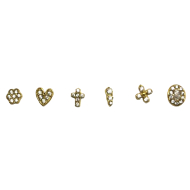 PIERCING ZO13978E/NARIZ DORADO ACERO INOXIDABLE