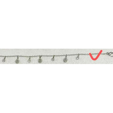 COLLAR ZO14915N PLATEADO ACERO INOXIDABLE