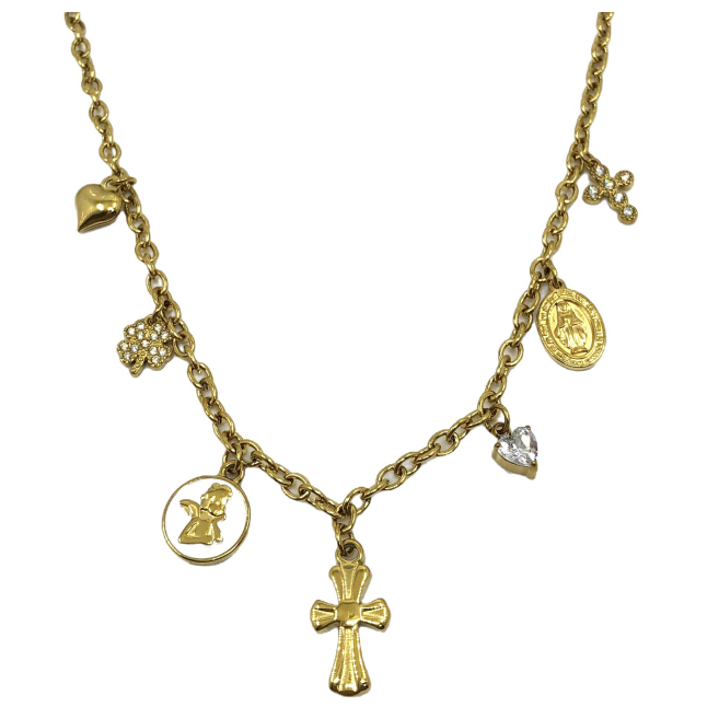 COLLAR ZO15929N DORADO ACERO INOXIDABLE 2D25