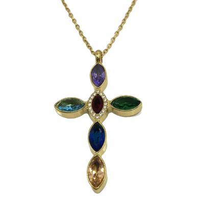 COLLAR ZO13642N DORADO ACERO INOXIDABLE E31