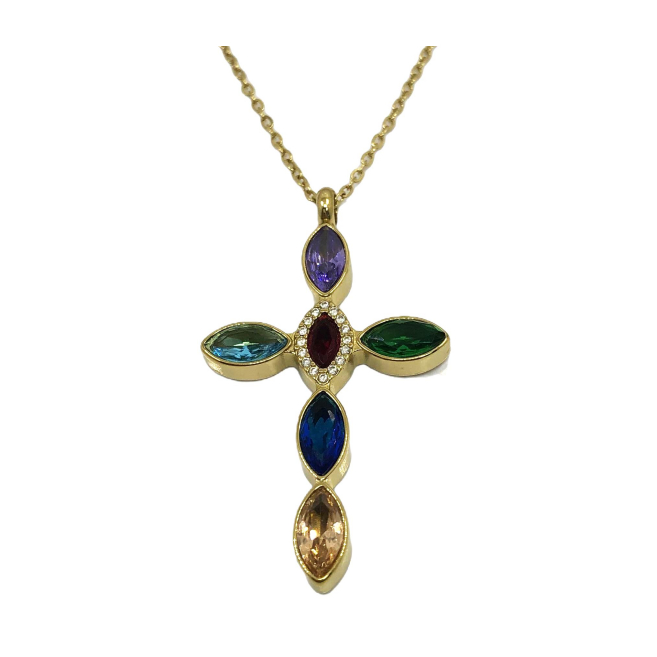 COLLAR ZO13642N DORADO ACERO INOXIDABLE E31