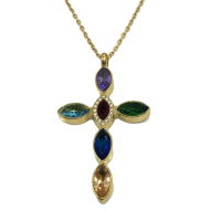 COLLAR ZO13642N DORADO ACERO INOXIDABLE E31